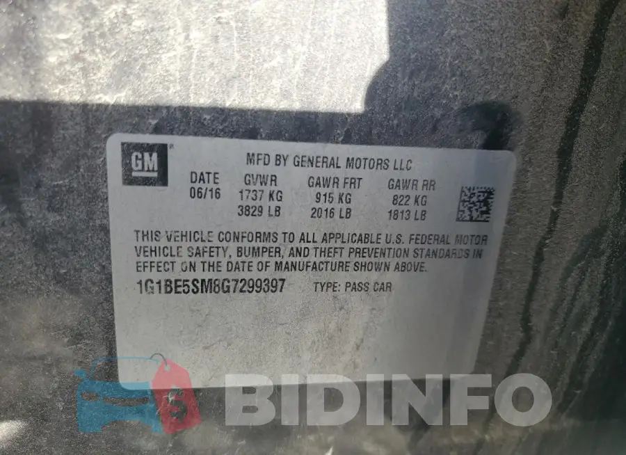 1G1BE5SM8G7299397 Photo# 12