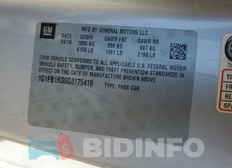 1G1FB1RS6G0175418 Photo# 12