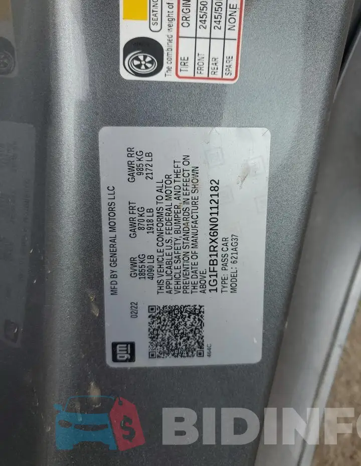 1G1FB1RX6N0112182 Photo# 13
