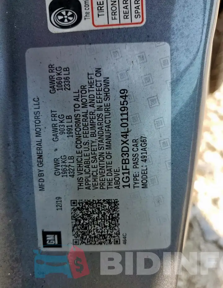 1G1FB3DX4L0119549 Photo# 13