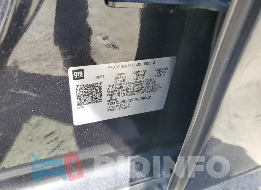 1G1ZD5ST2PF228842 Photo# 12