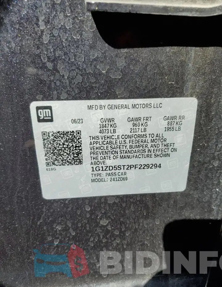 1G1ZD5ST2PF229294 Photo# 13