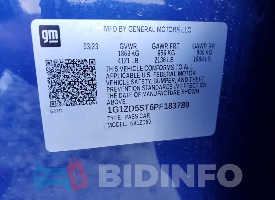 1G1ZD5ST6PF183789 Photo# 12