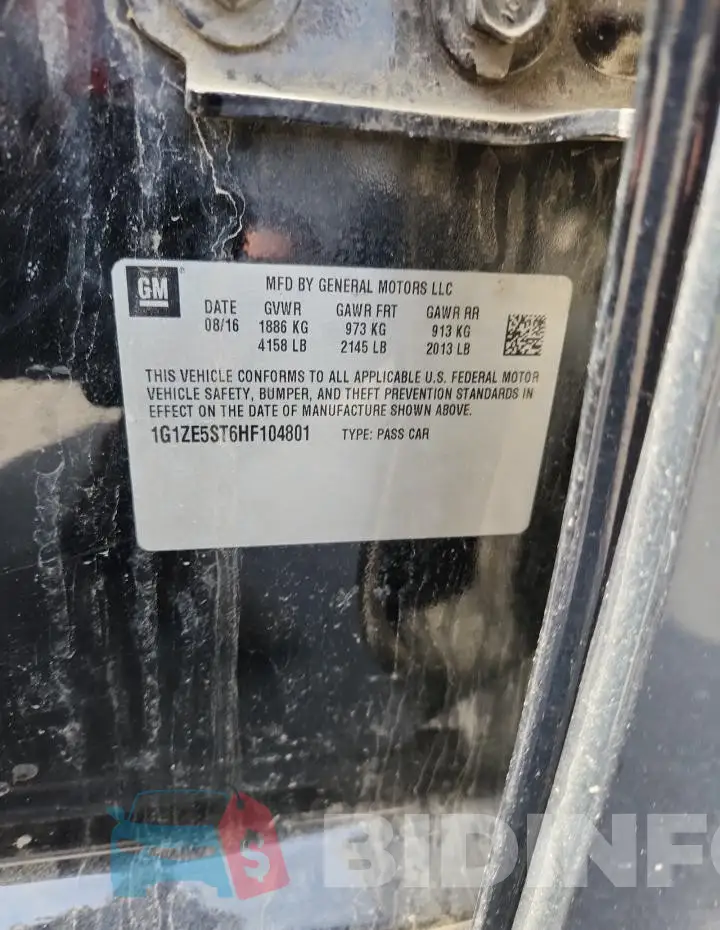 1G1ZE5ST6HF104801 Photo# 13