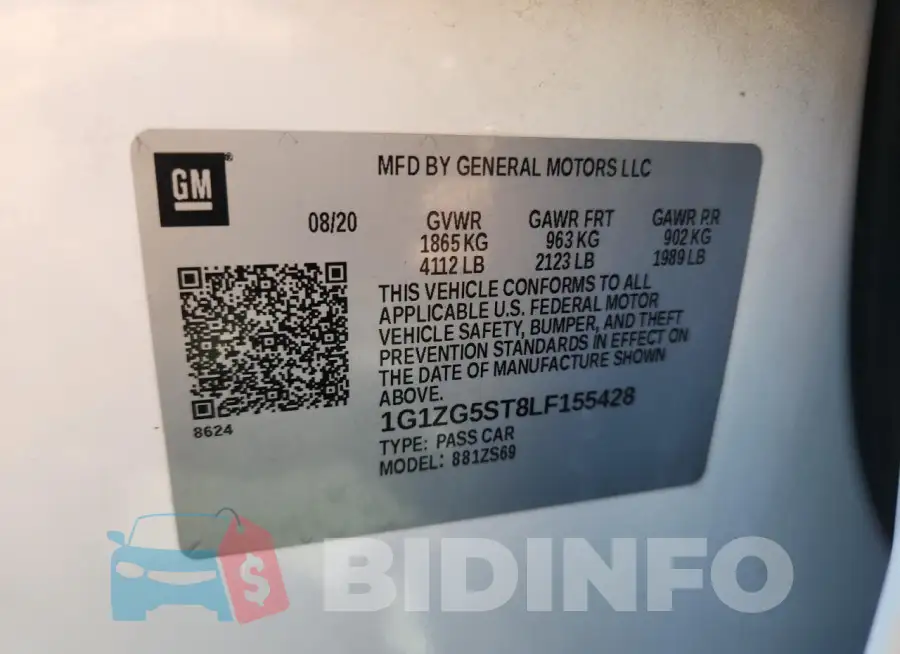 1G1ZG5ST8LF155428 Photo# 12