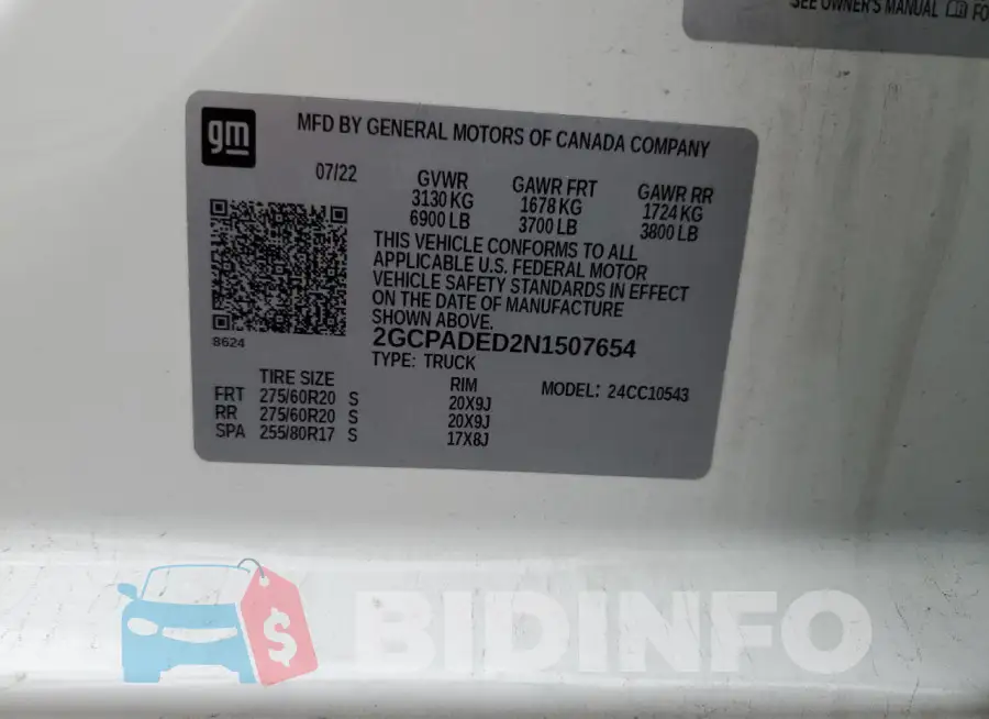 2GCPADED2N1507654 Photo# 12