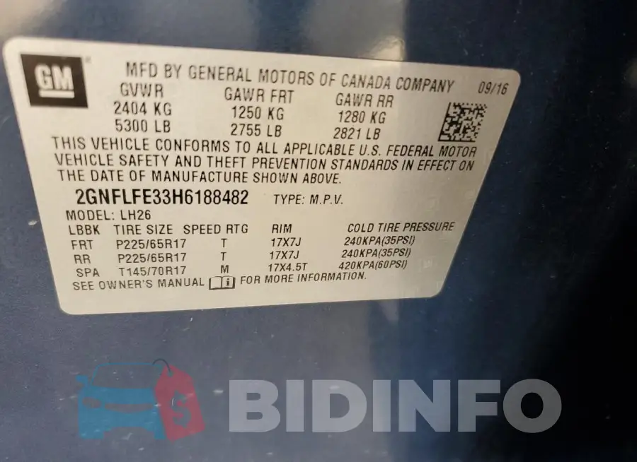 2GNFLFE33H6188482 Photo# 13
