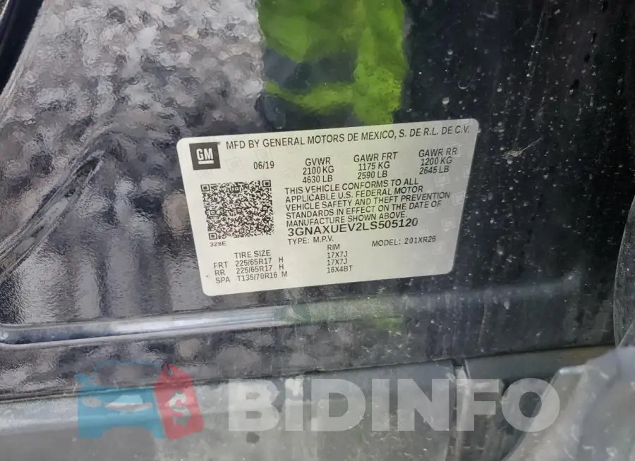 3GNAXUEV2LS505120 Photo# 13