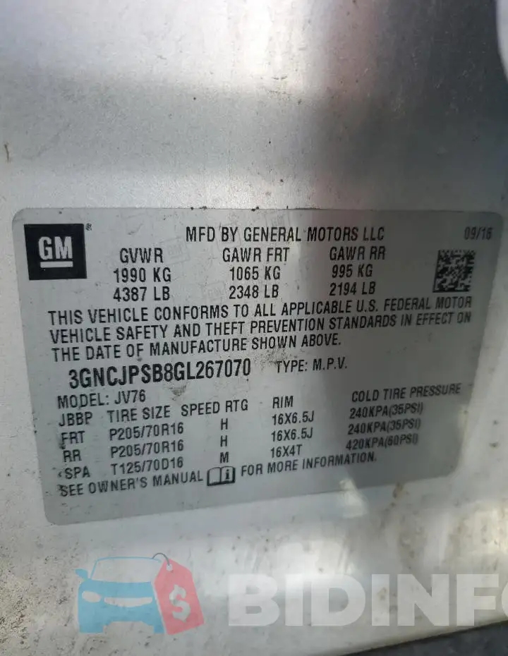 3GNCJPSB8GL267070 Photo# 12