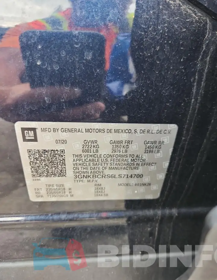 3GNKBCRS6LS714700 Photo# 12
