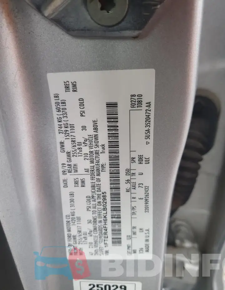 1FTER4FH6KLB02985 Photo# 12