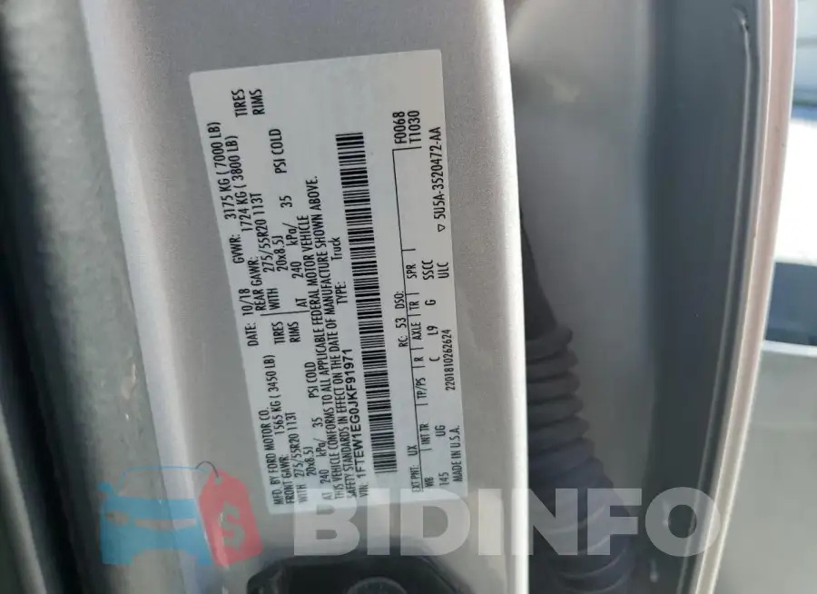 1FTEW1EG0JKF91971 Photo# 12
