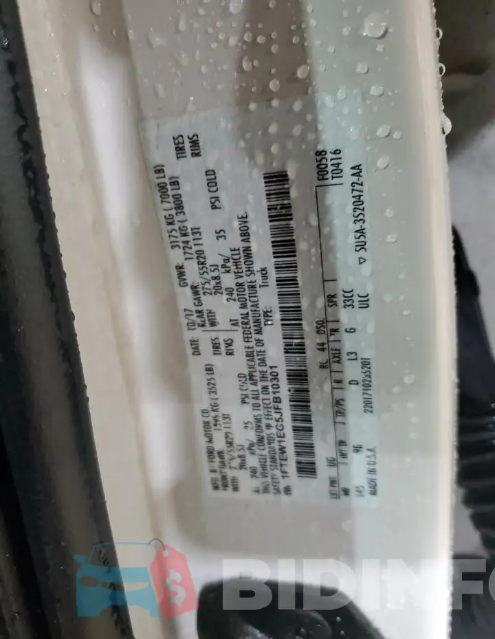 1FTEW1EG5JFB10301 Photo# 12