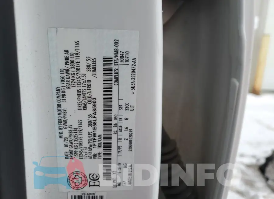 1FTFW1E58LFA85903 Photo# 12