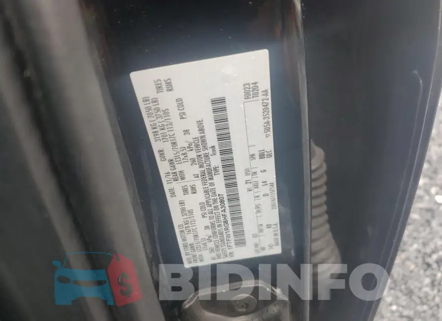 1FTFW1RG8HFA30807 Photo# 12