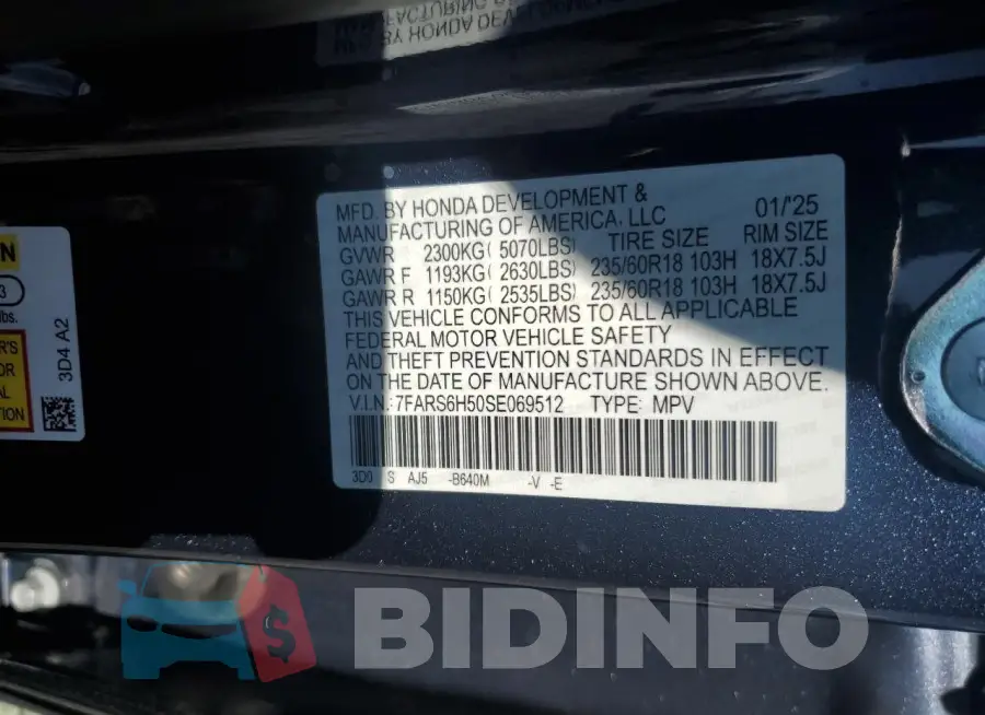 7FARS6H50SE069512 Photo# 13
