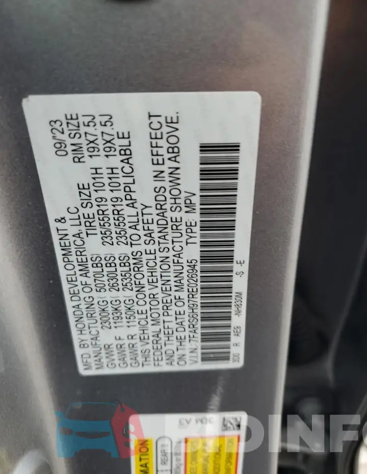 7FARS6H97RE026945 Photo# 13
