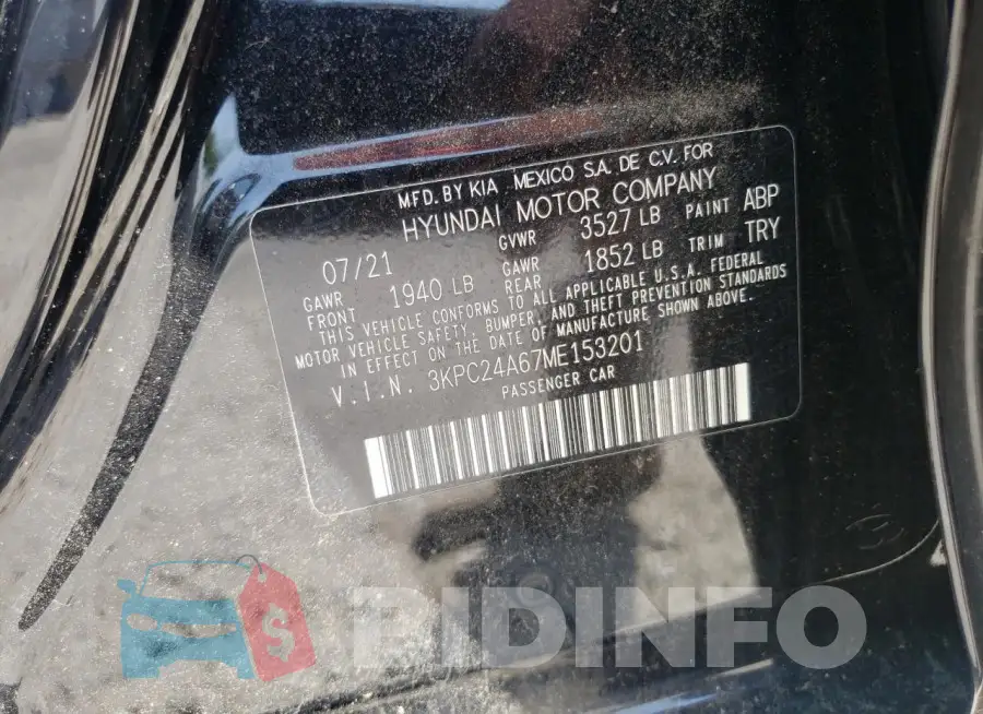 3KPC24A67ME153201 Photo# 12