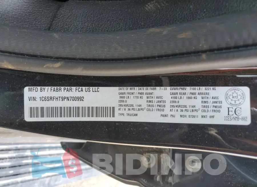1C6SRFHT9PN700992 Photo# 12