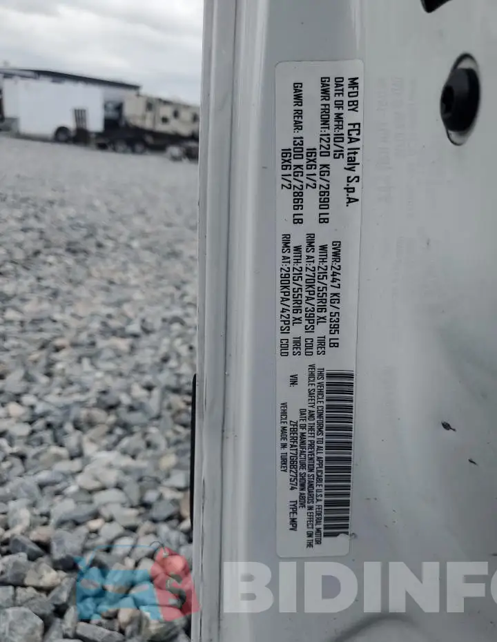 ZFBERFAT7G6B27574 Photo# 13