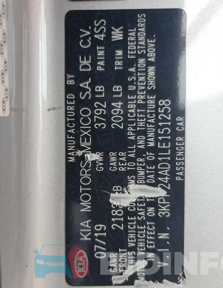 3KPF24AD1LE151258 Photo# 12