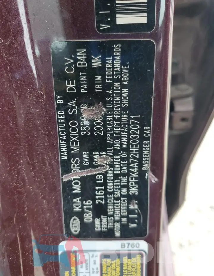 3KPFK4A72HE032071 Photo# 12