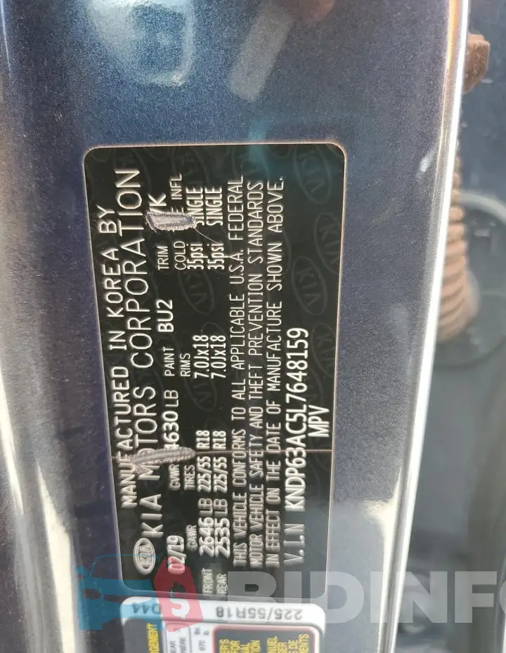 KNDP63AC5L7648159 Photo# 13