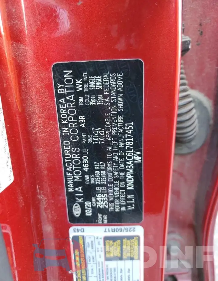 KNDPM3AC6L7817451 Photo# 13
