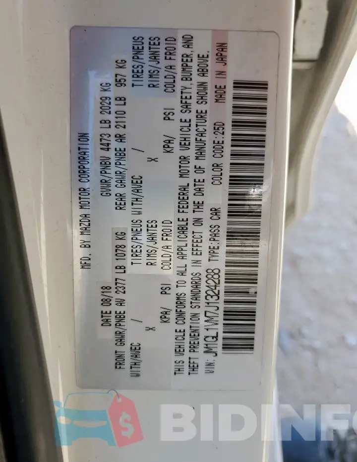 JM1GL1VM7J1324288 Photo# 12