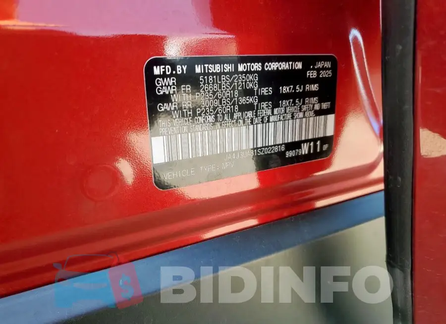 JA4J3UA81SZ022816 Photo# 13