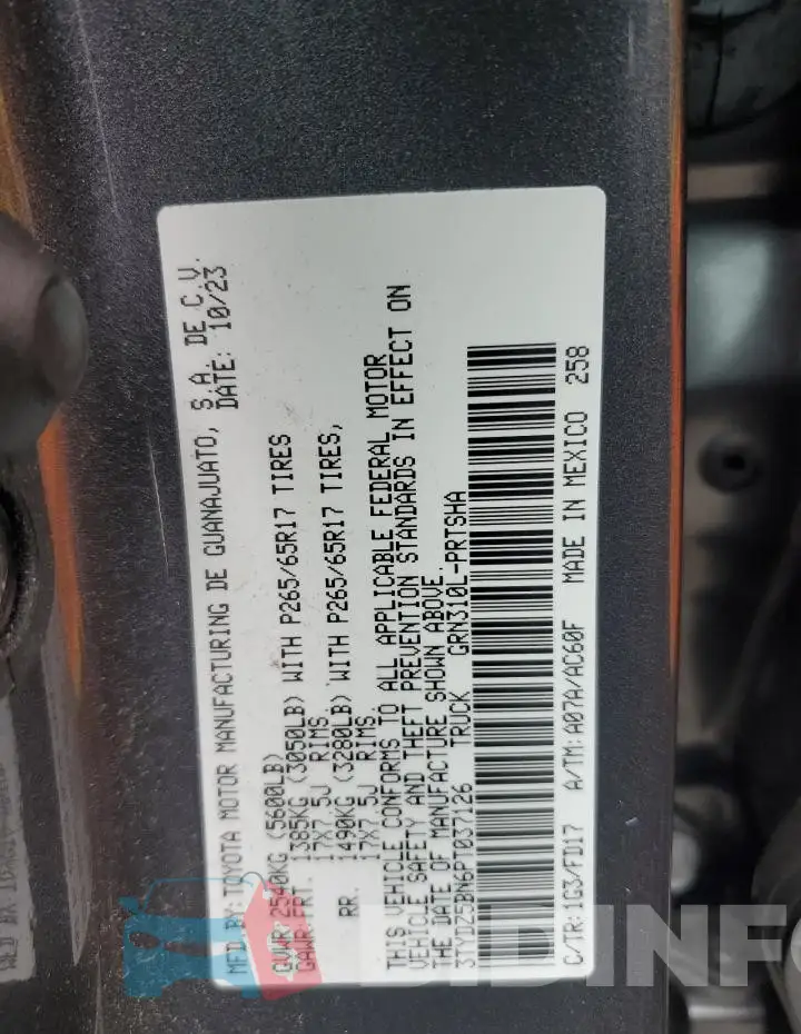 3TYDZ5BN6PT037126 Photo# 13