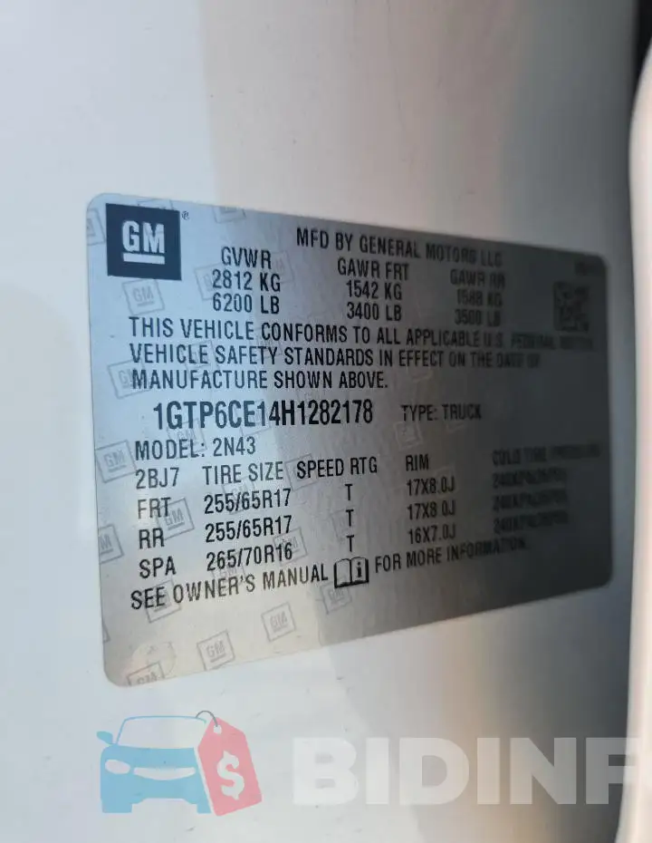 1GTP6CE14H1282178 Photo# 12