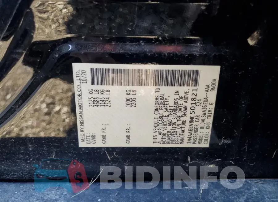 1N4AA6EV8MC501821 Photo# 12