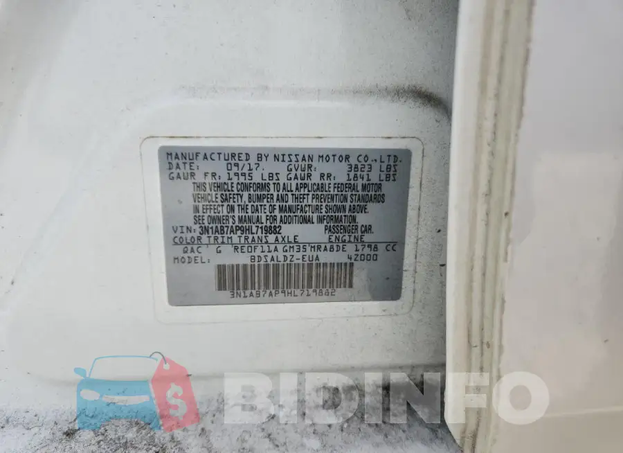 3N1AB7AP9HL719882 Photo# 12