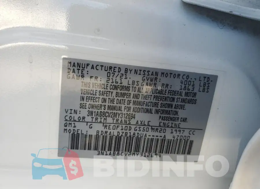 3N1AB8CV2MY312694 Photo# 12