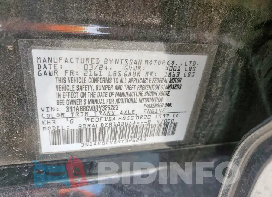 3N1AB8CV8RY326283 Photo# 12
