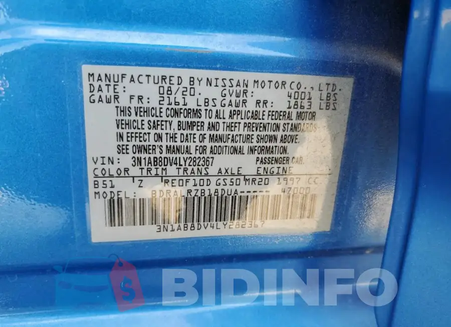 3N1AB8DV4LY282367 Photo# 13