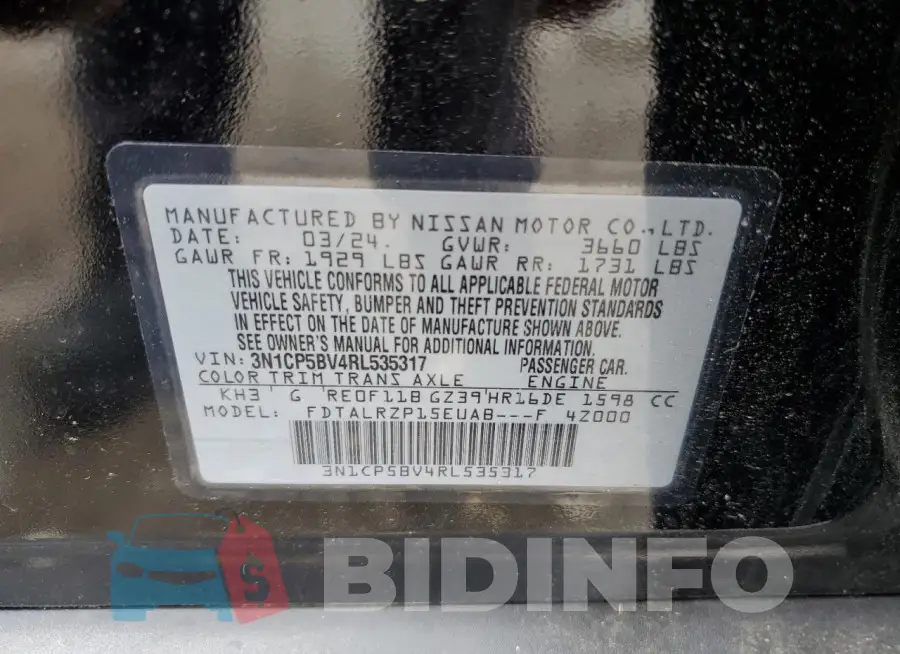 3N1CP5BV4RL535317 Photo# 14