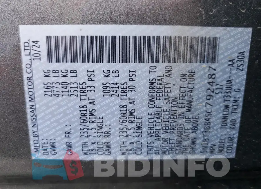 5N1BT3BB4SC792487 Photo# 13
