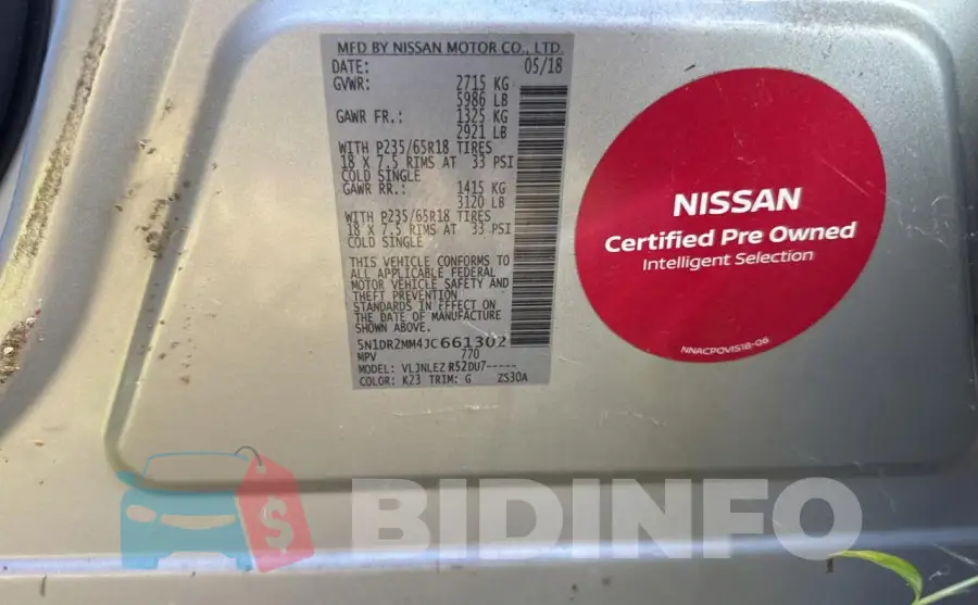 5N1DR2MM4JC661302 Photo# 10