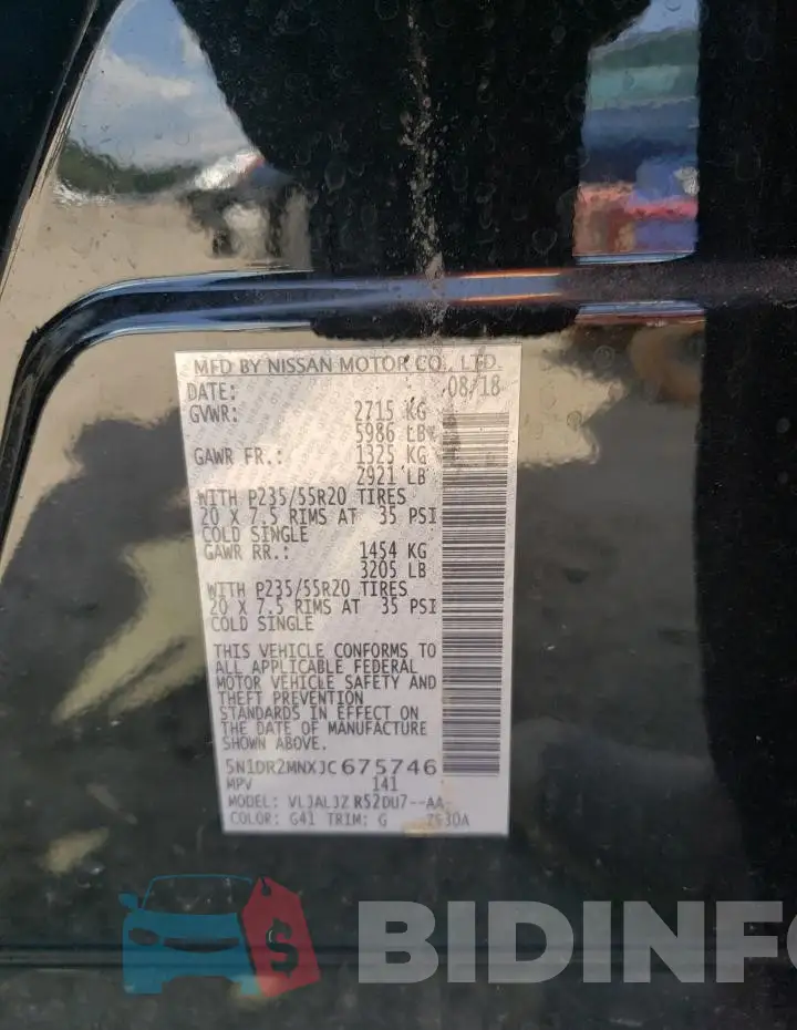 5N1DR2MNXJC675746 Photo# 14