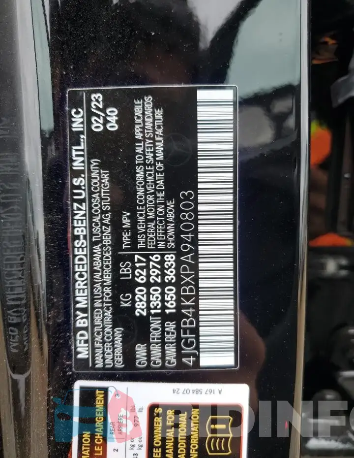 4JGFB4KBXPA940803 Photo# 13