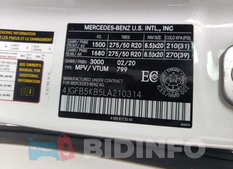 4JGFB5KB5LA210314 Photo# 14