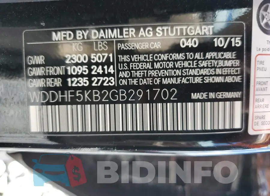 WDDHF5KB2GB291702 Photo# 12