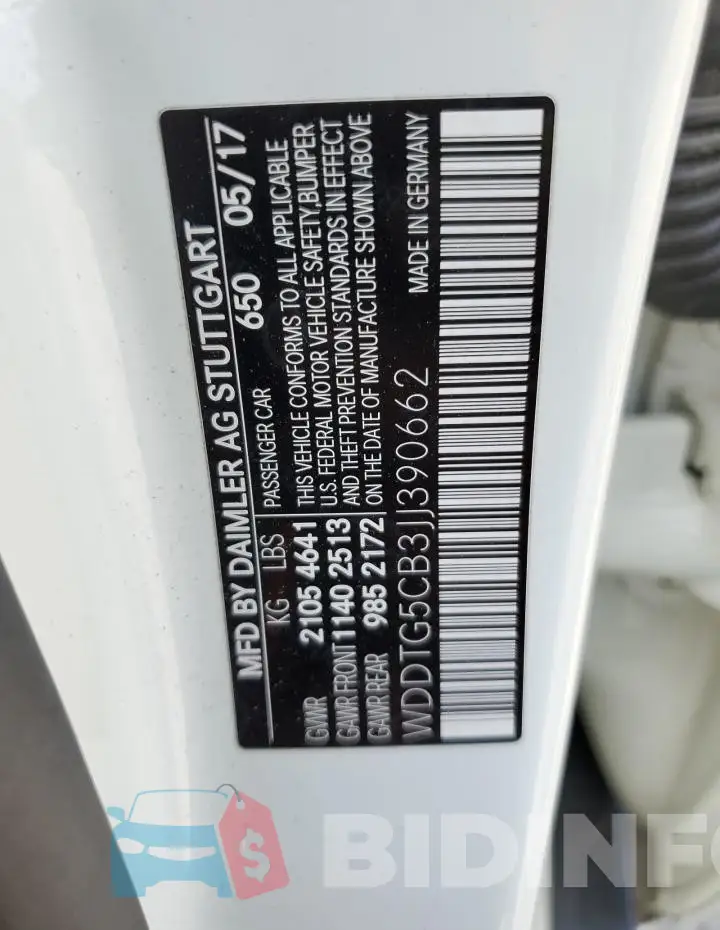 WDDTG5CB3JJ390662 Photo# 13