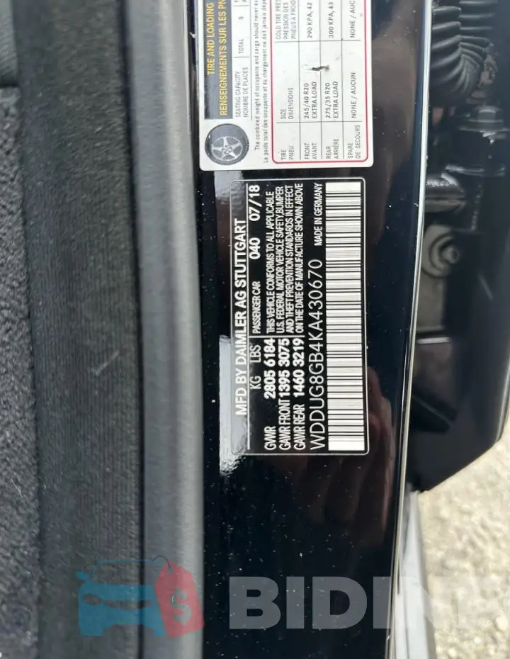 WDDUG8GB4KA430670 Photo# 10