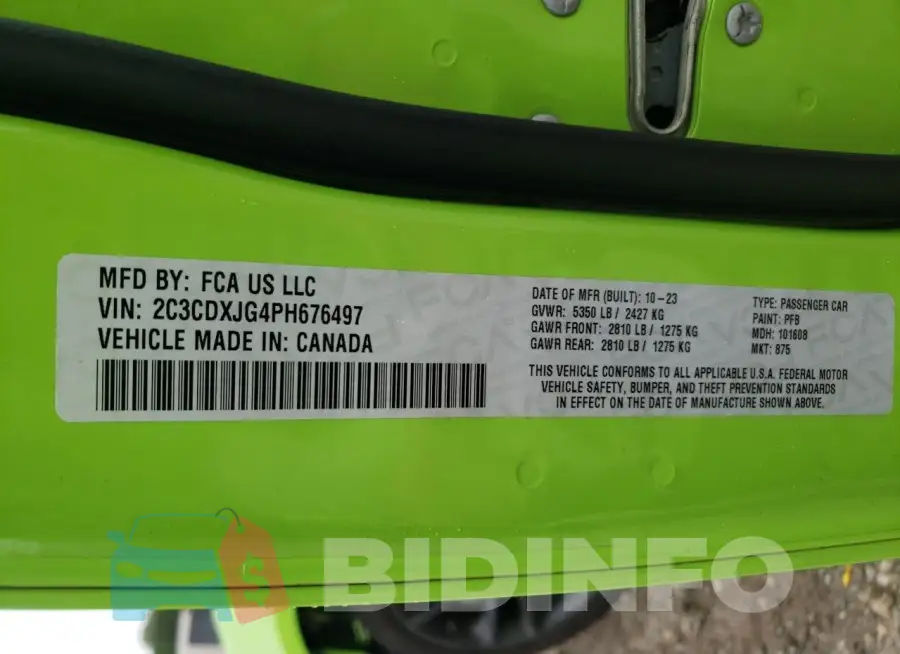 2C3CDXJG4PH676497 Photo# 12
