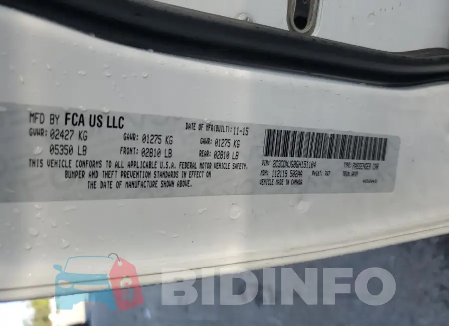 2C3CDXJG8GH151104 Photo# 12