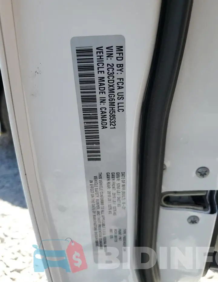 2C3CDXMG6MH585321 Photo# 12