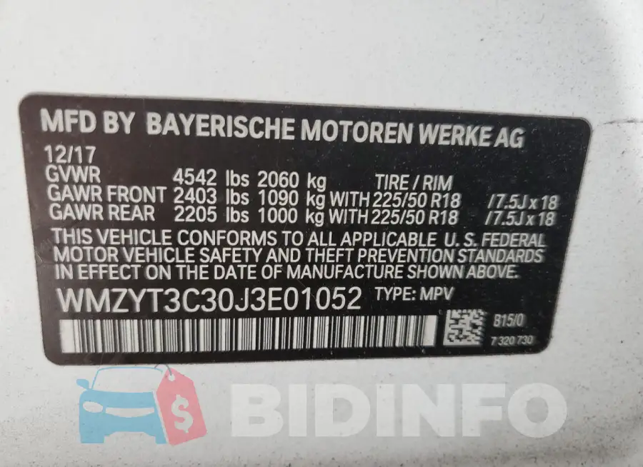 WMZYT3C30J3E01052 Photo# 12